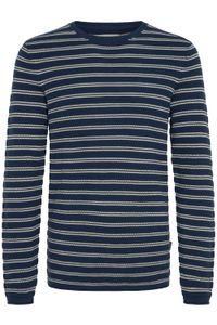 classico BLEND BHAjlan uomo maglione in maglia fine con dettaglio label maglione in maglia 20717703-131008 Beige