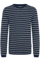 classico BLEND BHAjlan uomo maglione in maglia fine con dettaglio label maglione in maglia 20717703-131008 Beige