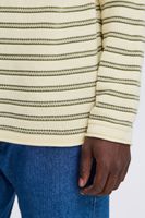 classic BLEND BHAjlan men's fine knit sweater with label detail knit sweater 20717703-190515 Green