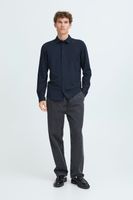 classique CASUAL FRIDAY CFFolke LS homme chemise business avec patte de boutonnage chemise manches longues 20505638-194013 Bleu