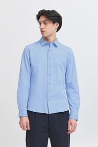 classique CASUAL FRIDAY CFFolke LS homme chemise business avec patte de boutonnage chemise manches longues 20505638-153930 Bleu