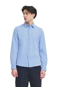 classica CASUAL FRIDAY CFFolke LS uomo camicia business con abbottonatura camicia a maniche lunghe 20505638-153930 Blu