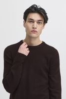 klassischer CASUAL FRIDAY CFHeine Herren Grobstrickpullover mit Label-Detail Strickpullover 20505605-193911 Schwarz