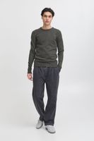 klassischer CASUAL FRIDAY CFHeine Herren Grobstrickpullover mit Label-Detail Strickpullover 20505605-50818 Grau
