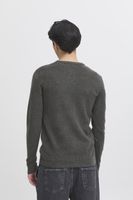 klassischer CASUAL FRIDAY CFHeine Herren Grobstrickpullover mit Label-Detail Strickpullover 20505605-50818 Grau