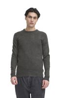 classique CASUAL FRIDAY CFHeine homme pull grosse maille avec détail label pull en maille 20505605-50818 Gris