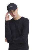classique CASUAL FRIDAY CFHeine homme pull grosse maille avec détail label pull en maille 20505605-194013 Bleu