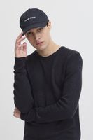 klassischer CASUAL FRIDAY CFHeine Herren Grobstrickpullover mit Label-Detail Strickpullover 20505605-194013 Blau