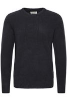 classique CASUAL FRIDAY CFHeine homme pull grosse maille avec détail label pull en maille 20505605-194013 Bleu