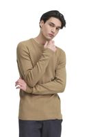 classique CASUAL FRIDAY CFHeine homme pull grosse maille avec détail label pull en maille 20505605-1713121 Beige