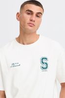 klassisches SOLID SDRowdy Herren T-Shirt mit Rundhals Shirt 21108686-114201 Weiß