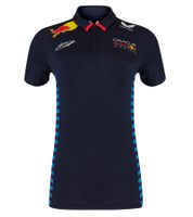 Oracle Red Bull Max Verstappen Racing 2024 Formula 1 F1 Team Women's Polo Shirt with Sponsor Logos Sports Shirt 701231017 001 Navy