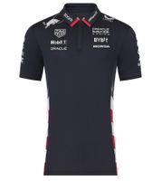 Oracle Red Bull Racing 2024 Formula 1 F1 Team Polo US Edition Women's Polo Shirt with Sponsor Logos Sports Shirt 701231029 001 Navy