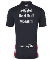 Oracle Red Bull Racing 2024 Formula 1 F1 Team Polo US Edition Women's Polo Shirt with Sponsor Logos Sports Shirt 701231029 001 Navy