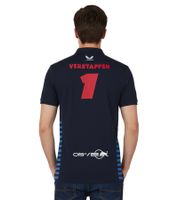Oracle Red Bull Max Verstappen Racing 2024 Formula 1 F1 Team Men's Polo Shirt with Sponsor Logos Sports Shirt 701231016 001 Navy