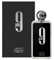 AFNAN 9 PM Eau de Parfum da Uomo, Fragranza Corpo Orientale alla Vaniglia, 100 ml, Nero