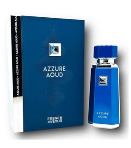 Eau de Parfum da uomo Azzure Aoud, fragranza orientale-dolce per il corpo, 100 ml, colore blu.
