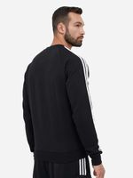 Sweat-shirt homme adidas 3 bandes à col rond, polyvalent, IM2087-00007 Noir