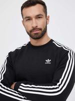 Sweat-shirt homme adidas 3 bandes à col rond, polyvalent, IM2087-00007 Noir