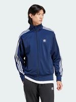 Giacca sportiva da uomo autentica adidas Firebird con zip, codice IR9893-06653, colore blu.
