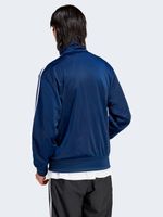 Giacca sportiva da uomo autentica adidas Firebird con zip, codice IR9893-06653, colore blu.