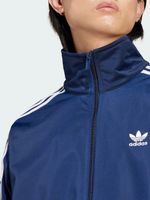Giacca sportiva da uomo autentica adidas Firebird con zip, codice IR9893-06653, colore blu.