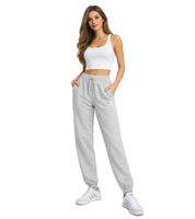Pantaloni sportivi da donna adidas Ess Joggers, comodi e adatti all'allenamento, modello IY9638-15993, colore grigio.