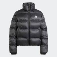 Moderne adidas Short Puffer Damen Jacke mit wärmendem Design Steppjacke JD0420-00007 Schwarz