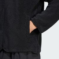 Sporty adidas fleece jacket for men JV7676-00007 Black