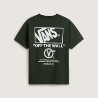 T-shirt homme Vans Stacked Hi SS tendance VN000PEW-21631 Vert