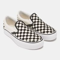 Moderne Vans Classic Slip-On Platform Sneakers Unisex VN00018E-06086 Nero/Bianco