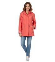 Timeless Wedolina Linda Women's Transitional Jacket, Short Coat with Detachable Hood, Sporty Spring Jacket 12210824 Peach-Orange