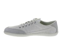Lightweight GROUNDIES Barefoot Shoes Amsterdam Women's Low-Top Canvas Sneakers with TrueSense Sole Lace-Up Shoes GND-110030-16 Grey