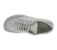 Lightweight GROUNDIES Barefoot Shoes Amsterdam Women's Low-Top Canvas Sneakers with TrueSense Sole Lace-Up Shoes GND-110030-16 Grey