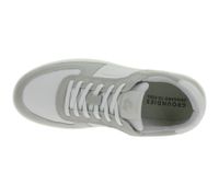 Sneakers basse da donna GROUNDIES Hamptons 2.0 in vera pelle con suola TrueSense GND-110256-30 Bianco/Grigio