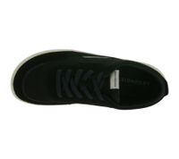 Urban GROUNDIES Zurich Women's Barefoot Shoes, Low-Top Genuine Leather Sneakers with TrueSense Sole GND-170260-01 Black