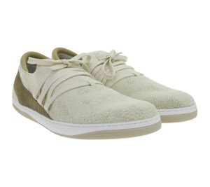Flexible GROUNDIES Osaka Women's Barefoot Shoes, Low-Top Sneakers with TrueSense Sole, Lace-Up Shoes GND-180262-03 Beige