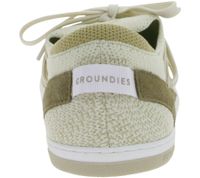 Flexible GROUNDIES Osaka Women's Barefoot Shoes, Low-Top Sneakers with TrueSense Sole, Lace-Up Shoes GND-180262-03 Beige