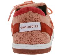 Flexible GROUNDIES Osaka Women's Barefoot Shoes, Low-Top Sneakers with TrueSense Sole, Lace-Up Shoes GND-180262-08 Red