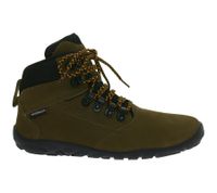 Waterproof GROUNDIES Portland Women's Barefoot Shoes, Genuine Leather Hiking Boots with TrueSense Sole, GND-110254-04, Brown