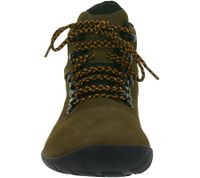 Waterproof GROUNDIES Portland Women's Barefoot Shoes, Genuine Leather Hiking Boots with TrueSense Sole, GND-110254-04, Brown