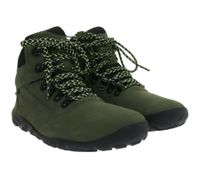 Waterproof GROUNDIES Portland Women's Barefoot Hiking Boots with TrueSense Sole, Genuine Leather, GND-110254-10, Green