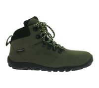 Waterproof GROUNDIES Portland Women's Barefoot Hiking Boots with TrueSense Sole, Genuine Leather, GND-110254-10, Green