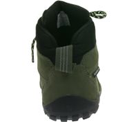 Waterproof GROUNDIES Portland Women's Barefoot Hiking Boots with TrueSense Sole, Genuine Leather, GND-110254-10, Green