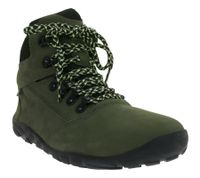 Waterproof GROUNDIES Portland Women's Barefoot Hiking Boots with TrueSense Sole, Genuine Leather, GND-110254-10, Green