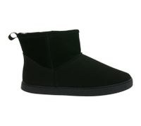 Lined GROUNDIES Cozy Boot Low Barefoot Shoes Women's Genuine Leather Ankle Boots with TrueSense Sole GND-120236-01 Black