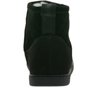 Lined GROUNDIES Cozy Boot Low Barefoot Shoes Women's Genuine Leather Ankle Boots with TrueSense Sole GND-120236-01 Black