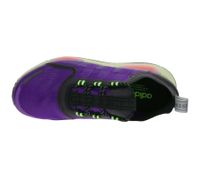 Sporty adidas NMD_V3 sneakers: sustainable running shoes for men and women with BOOST cushioning in orange/black, purple/black/green, or yellow/black