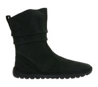 charaktervolle GROUNDIES Barfußschuhe Odessa Gx2 Damen Echtleder Stiefelette mit TrueSense Sohle GND-110301-01 Schwarz