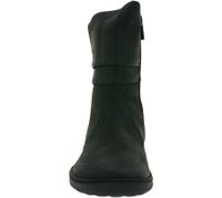 charaktervolle GROUNDIES Barfußschuhe Odessa Gx2 Damen Echtleder Stiefelette mit TrueSense Sohle GND-110301-01 Schwarz